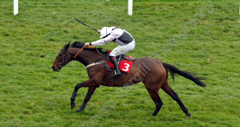 Larry-0004 
 LARRY (Jamie Moore) wins The 32Red Handicap Chase
Sandown 5 Jan 2019 - Pic Steven Cargill / Racingfotos.com