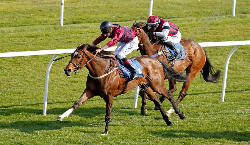 Flower-Of-Thunder-0002 
 FLOWER OF THUNDER (Adam Kirby) wins The Qualvis Print & Packaging's 40th Anniversary Handicap
Leicester 23 Apr 2022 - Pic Steven Cargill / Racingfotos.com