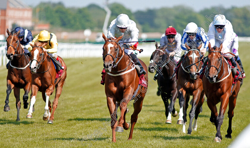 Communique-0004 
 COMMUNIQUE (centre, Silvestre De Sousa) beats POET'S PRINCE (right) in The Al Zubarah London Gold Cup Newbury 19 May 2018 - Pic Steven Cargill / Racingfotos.com