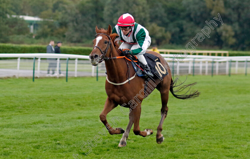 Foursome-0002 
 FOURSOME (Morgan Cole) wins The Trustatrader You Can Trust Our Traders Apprentice Handicap
Nottingham 11 Oct 2023 - Pic Steven Cargill / Racingfotos.com