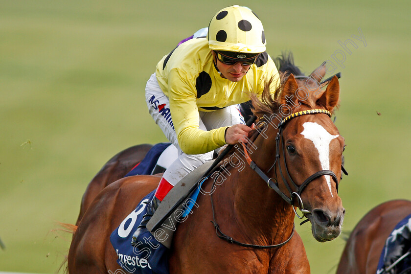 Ajman-King-0006 
 AJMAN KING (Andrea Atzeni) wins The Investec City And Suburban Handicap Epsom 25 Apr 2018 - Pic Steven Cargill / Racingfotos.com