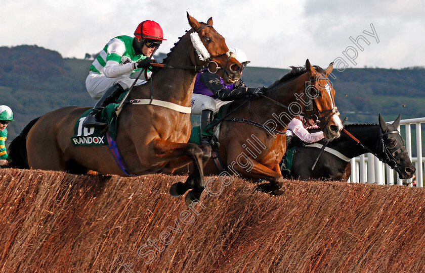 Lord-Ben-0001 
 LORD BEN (nearside, Sean Houlihan) with MR FIFTYONE (centre) Cheltenham 28 Oct 2017 - Pic Steven Cargill / Racingfotos.com