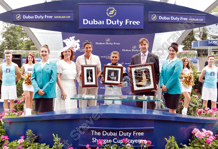 Cleonte-0011 
 Presentation for The Dubai Duty Free Shergar Cup Stayers
Ascot 11 Aug 2018 - Pic Steven Cargill / Racingfotos.com