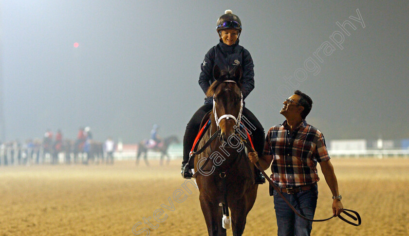 Life-Is-Good-0018 
 LIFE IS GOOD training for the Dubai World Cup
Meydan, Dubai, 22 Mar 2022 - Pic Steven Cargill / Racingfotos.com