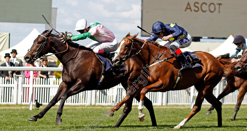 Khaadem-0001 
 KHAADEM (Oisin Murphy) beats SWINGALONG (right) in The Queen Elizabeth II Jubilee Stakes
Royal Ascot 22 Jun 2024 - Pic Steven Cargill / Racingfotos.com