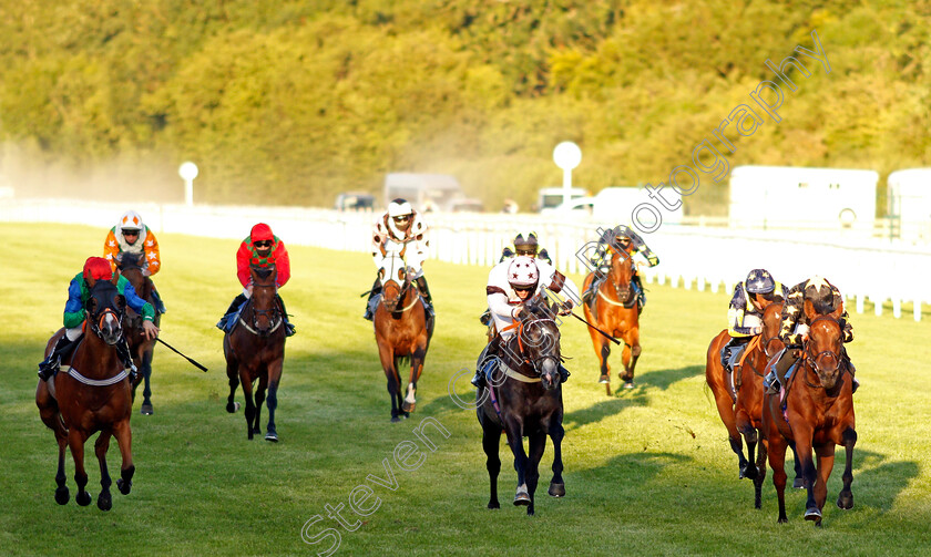 By-Jove-0001 
 BY JOVE (right, Hector Crouch) beats SIR I'LL CHANCE IT (left) and ON THE RIGHT TRACK (centre) in The Watch Race Replays At racingtv.com Handicap
Salisbury 11 Jul 2020 - Pic Steven Cargill / Racingfotos.com