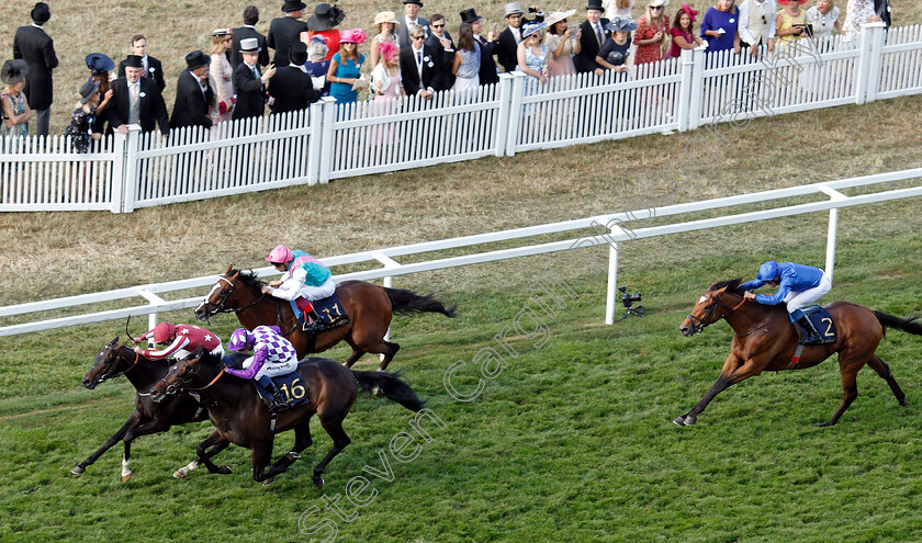 Baghdad-0001 
 BAGHDAD (Andrea Atzeni) beats CORGI (nearside) and FIRST ELEVEN (farside) in The King George V Stakes
Royal Ascot 21 Jun 2018 - Pic Steven Cargill / Racingfotos.com