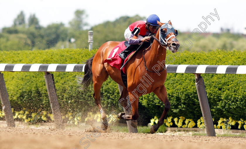 H-Man-0004 
 H MAN (Jose Lezcano) wins Allowance
Belmont Park USA 7 Jun 2019 - Pic Steven Cargill / Racingfotos.com