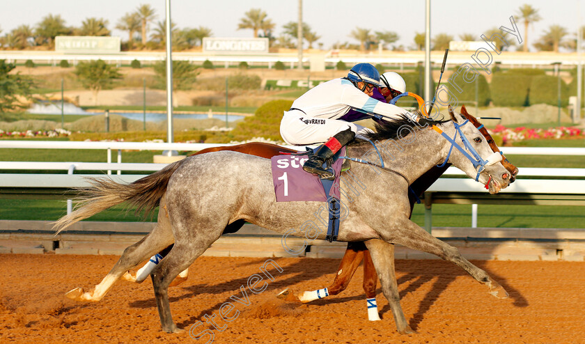 Jennifer-0002 
 JENNIFER (A Alfouraidi) wins Saudi Bred Fillies Race
King Abdulaziz Racetrack, Riyadh, Saudi Arabia 28 Feb 2020 - Pic Steven Cargill / Racingfotos.com