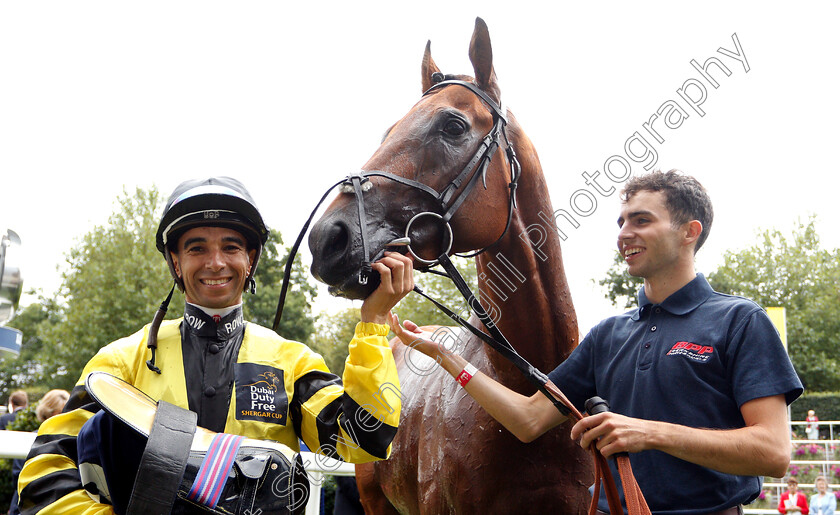 Berkshire-Blue-0013 
 BERKSHIRE BLUE (Joao Moreira) after The Dubai Duty Free Shergar Cup Classic
Ascot 11 Aug 2018 - Pic Steven Cargill / Racingfotos.com