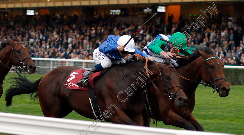 One-Master-0001 
 ONE MASTER (right, James Doyle) beats INNS OF COURT (left) in The Qatar Prix De La Foret
Longchamp 7 Oct 2018 - Pic Steven Cargill / Racingfotos.com