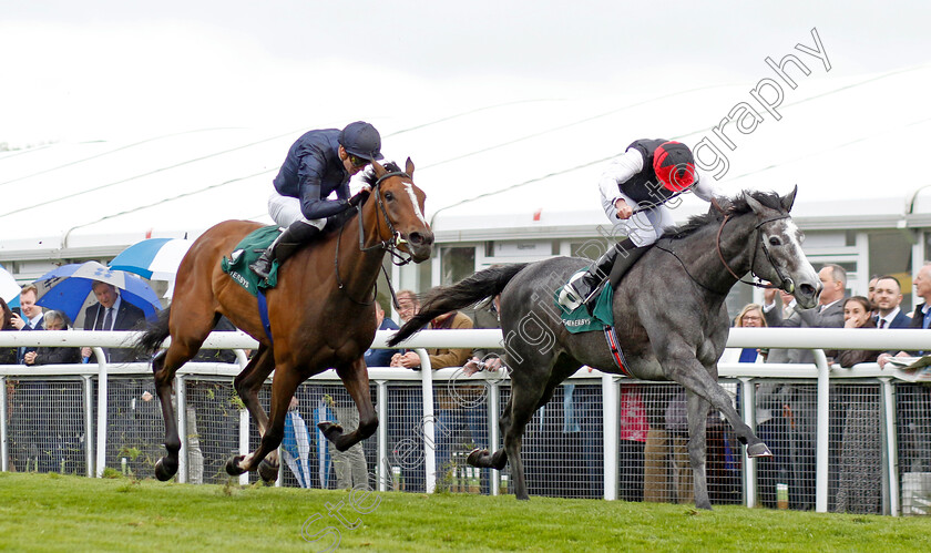 Thoughts-Of-June-0005 
 THOUGHTS OF JUNE (Ryan Moore) beats ABOVE THE CURVE (left) in The Weatherbys Bloodstock Pro Cheshire Oaks
Chester 4 May 2022 - Pic Steven Cargill / Racingfotos.com