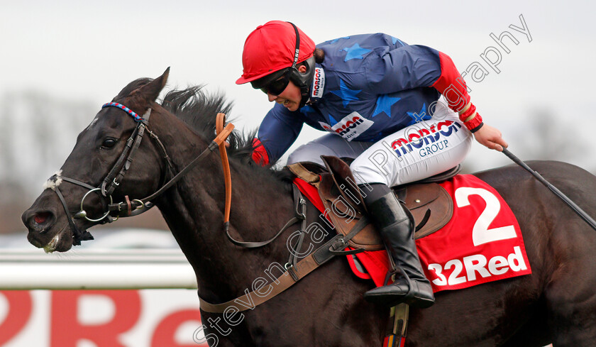 Black-Corton-0005 
 BLACK CORTON (Bryony Frost) wins The 32Red Kauto Star Novices Chase Kempto 26 Dec 2017 - Pic Steven Cargill / Racingfotos.com