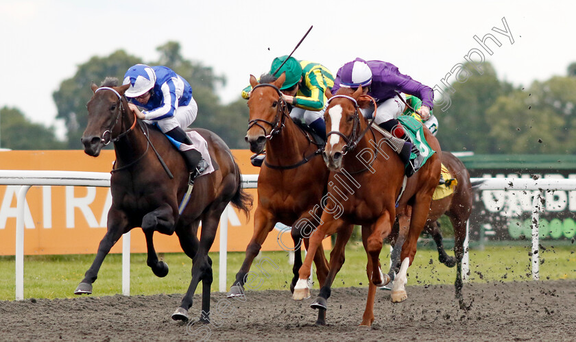 The-Terminus-0003 
 THE TERMINUS (left, Richard Kingscote) beats MYSTICAL ELEGANCE (right) and EIGHTH AVENUE (centre) in The Unibet Zero% Mission Maiden Fillies Stakes
Kempton 12 Jun 2024 - Pic Steven Cargill / Racingfotos.com