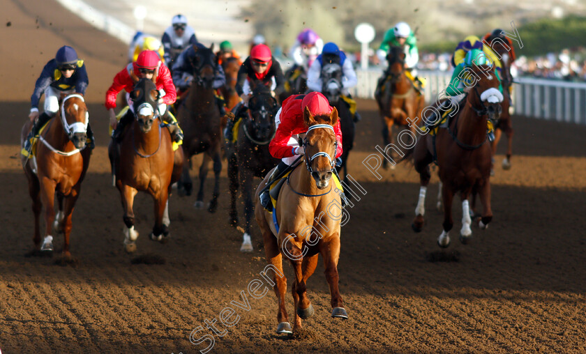 Nizaal-0008 
 NIZAAL (Pat Cosgrave) wins The Al Hudaiba Contracting LLC Maiden
Jebel Ali 11 Jan 2019 - Pic Steven Cargill / Racingfotos.com