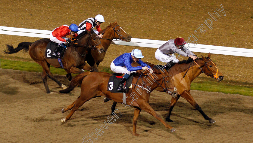 Dawning-0002 
 DAWNING (3, Rob Hornby) beats AL DAWODIYA (right) in The Bet At totesport.com Fillies Novice Stakes Div2
Chelmsford 25 Nov 2019 - Pic Steven Cargill / Racingfotos.com