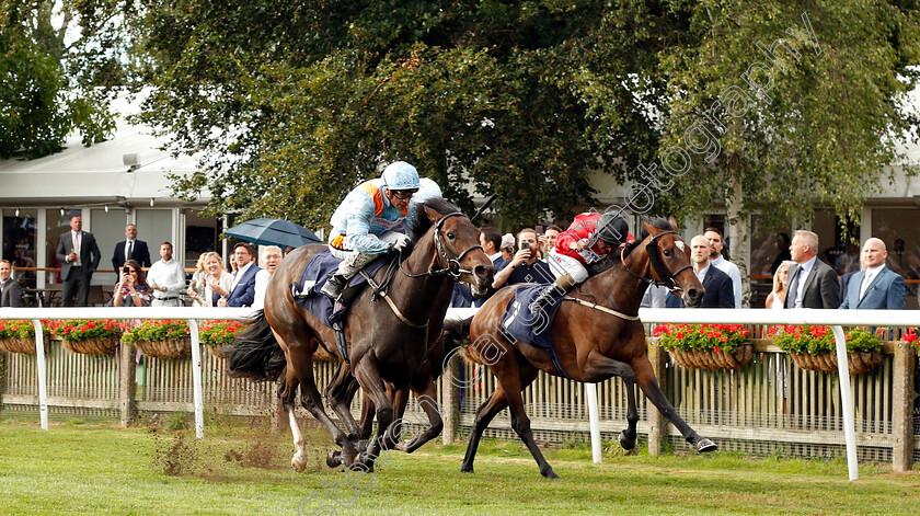 My-Maharani-0001 
 MY MAHARANI (right, Andrea Atzeni) beats FAST ENDEAVOUR (left) in The Fly London Southend Airport To Milan Selling Stakes
Newmarket 10 Aug 2018 - Pic Steven Cargill / Racingfotos.com