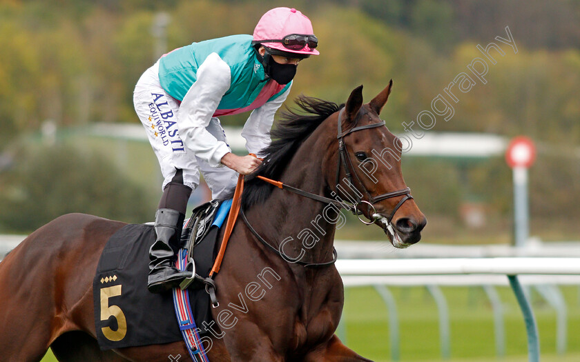 Noon-Star-0004 
 NOON STAR (Ryan Moore) winner of The EBF Maiden Fillies Stakes
Nottingham 14 Oct 2020 - Pic Steven Cargill / Racingfotos.com