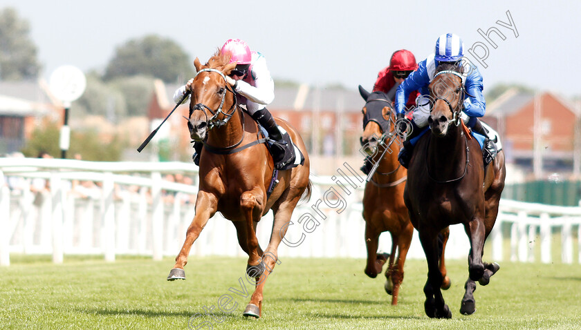 Scottish-Jig-0002 
 SCOTTISH JIG (Robert Havlin) beats WATHEEQA (right) in The Crossland British EBF Confined Fillies Novice Stakes Div2
Newbury 14 Jun 2018 - Pic Steven Cargill / Racingfotos.com