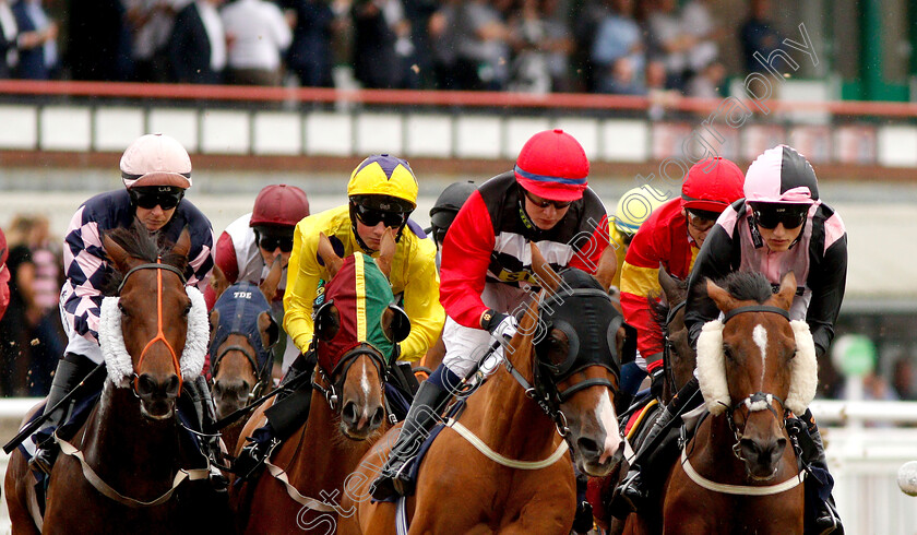 Guaracha-0002 
 L to R; MOOD FOR MISCHIEF (Racheal Kneller) JUST ANOTHER IDEA (William Cox) GUARACHA (Cieren Fallon) and PEPPER STREET (George Wood)
Wolverhampton 17 Jul 2019 - Pic Steven Cargill / Racingfotos.com