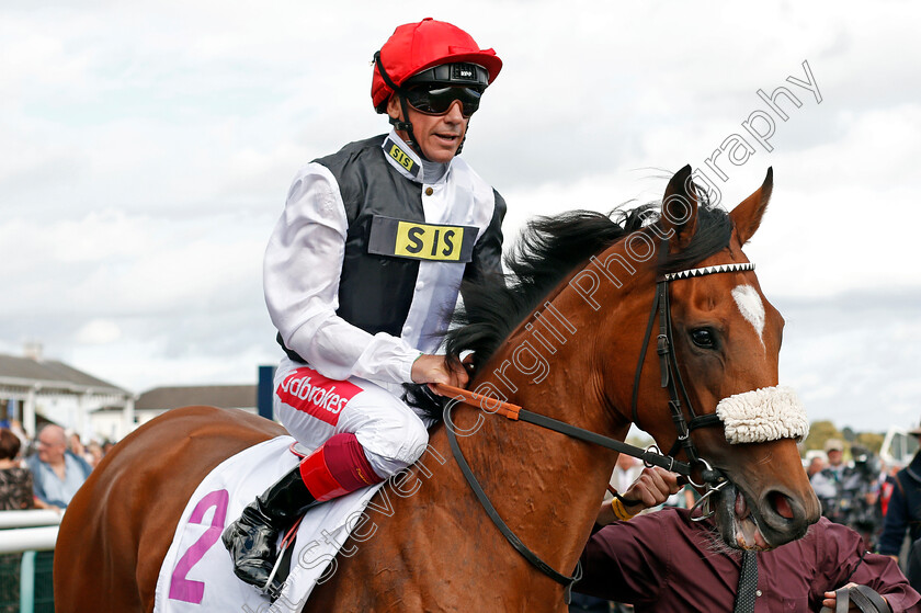 Dame-Malliot-0001 
 DAME MALLIOT (Frankie Dettori)
Doncaster 12 Sep 2019 - Pic Steven Cargill / Racingfotos.com