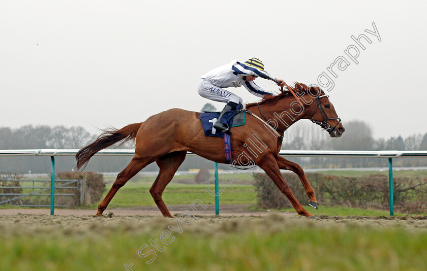 Ostilio-0003 
 OSTILIO (Luke Morris) wins The Mansionbet Proud Partners Of The AWC Claiming Stakes
Lingfield 25 Jan 2022 - Pic Steven Cargill / Racingfotos.com