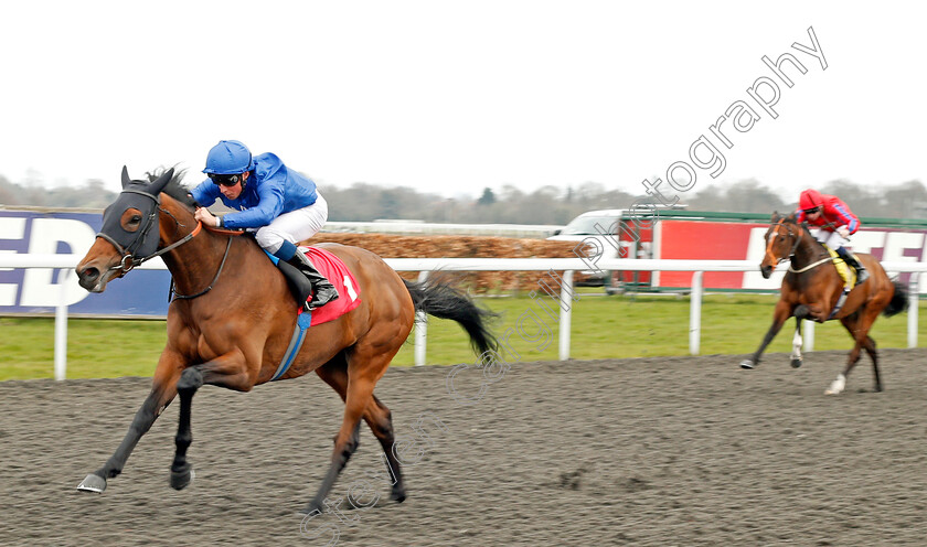 Dathanna-0001 
 DATHANNA (William Buick) wins The Betfred Treble Odds On Lucky 15's Fillies Stakes Kempton 7 Apr 2018 - Pic Steven Cargill / Racingfotos.com