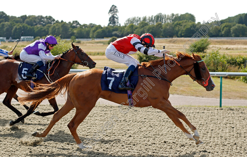 The-Good-Ting-0003 
 THE GOOD TING (Callum Shepherd) wins The Betway Nursery
Lingfield 5 Aug 2020 - Pic Steven Cargill / Racingfotos.com