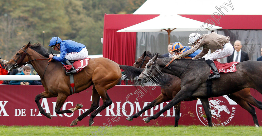 Wild-Illusion-0006 
 WILD ILLUSION (William Buick) beats HOMERIQUE (right) in The Prix De L'Opera
Longchamp 7 Oct 2018 - Pic Steven Cargill / Racingfotos.com