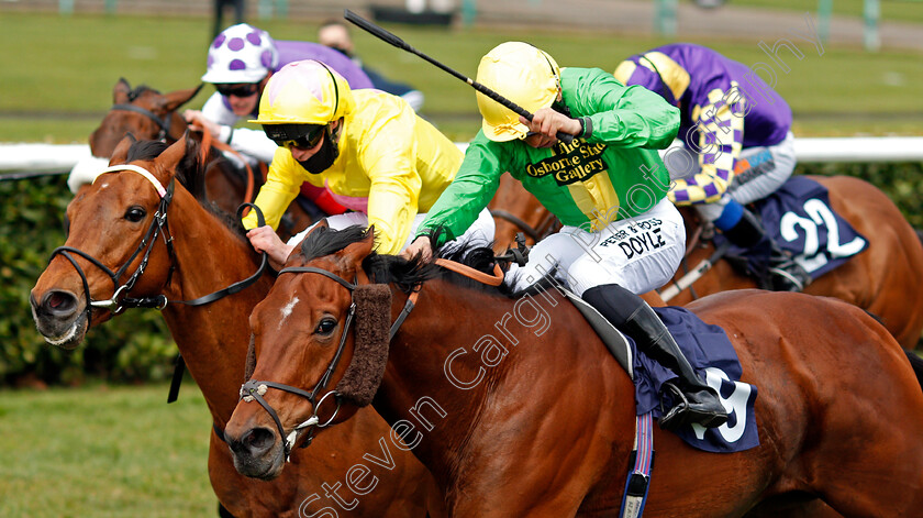 Tahitian-Prince-0003 
 TAHITIAN PRINCE (Sean Levey) beats DIRTY RASCAL (left) in The 32red.com Handicap
Doncaster 28 Mar 2021 - Pic Steven Cargill / Racingfotos.com