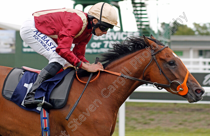 One-Small-Step-0008 
 ONE SMALL STEP (Ryan Moore) wins The Visit attheraces.com Median Auction Maiden Fillies Stakes
Yarmouth 15 Jul 2020 - Pic Steven Cargill / Racingfotos.com