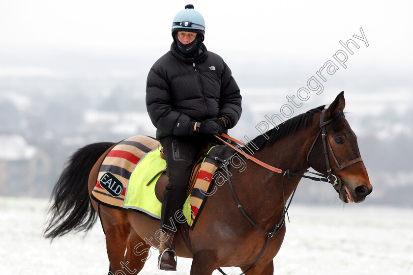 Ed-Dunlop-0001 
 ED DUNLOP watching his horses train in the snow at Newmarket
1 Feb 2019 - Pic Steven Cargill / Racingfotos.com