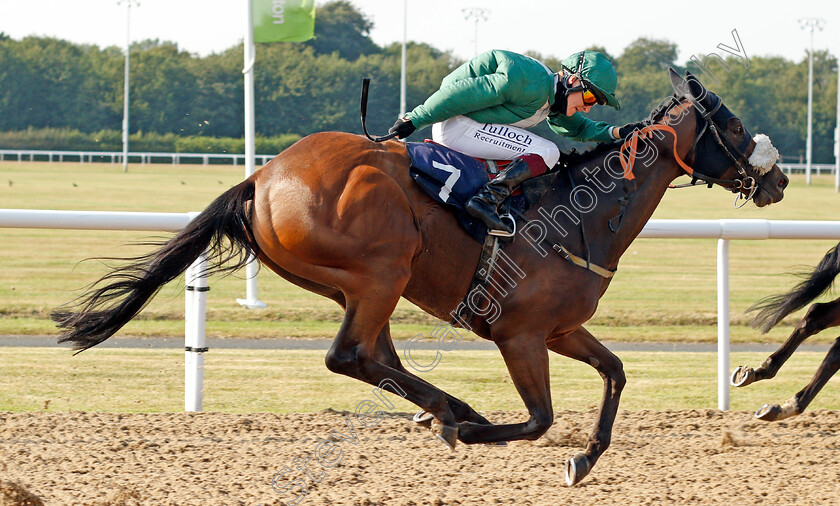 Simply-Sin-0002 
 SIMPLY SIN (Cieren Fallon) finishes strongly to win The Download The At The Races App Classified Stakes Div2
Wolverhampton 11 Aug 2020 - Pic Steven Cargill / Racingfotos.com