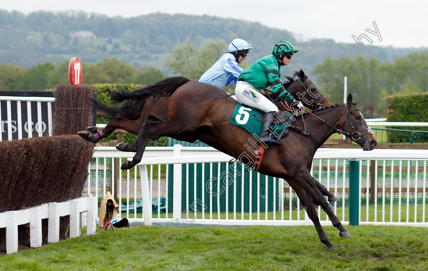 Kalabaloo-0002 
 KALABALOO (Gina Andrews) wins The GX Landrovers Mares Open Hunters Chase
Cheltenham 3 May 2019 - Pic Steven Cargill / Racingfotos.com