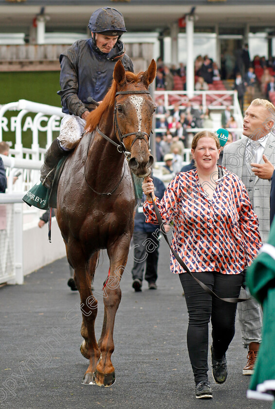 Savethelastdance-0011 
 SAVETHELASTDANCE (Ryan Moore) winner of The Weatherbys Digital Solutions Cheshire Oaks
Chester 10 May 2023 - Pic Steven Cargill / Racingfotos.com