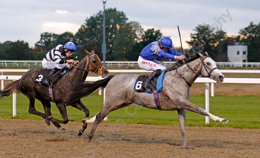 Haunted-Dream-0002 
 HAUNTED DREAM (Tom Marquand) wins The tote Placepot Your First Bet Nursery
Chelmsford 14 Oct 2021 - Pic Steven Cargill / Racingfotos.com