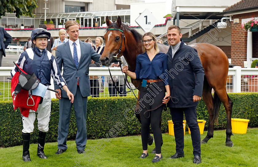 Celestial-Orbit-0013 
 CELESTIAL ORBIT (Jamie Spencer) with Ollie Sangster after The European Bloodstock News EBF Star Stakes
Sandown 25 Jul 2024 - Pic Steven Cargill / Racingfotos.com