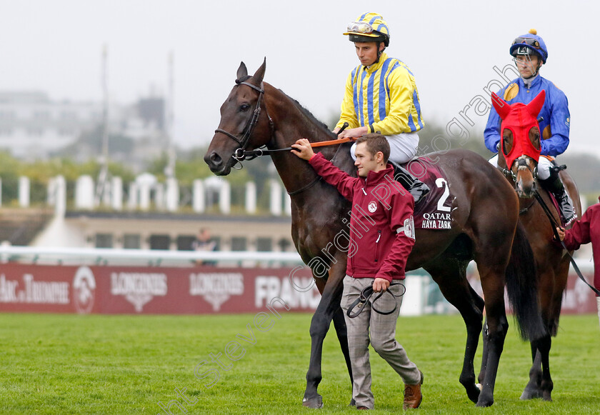 Haya-Zark-0001 
 HAYA ZARK (William Buick)
Longchamp 6 Oct 2024 - Pic Steven Cargill / Racingfotos.com