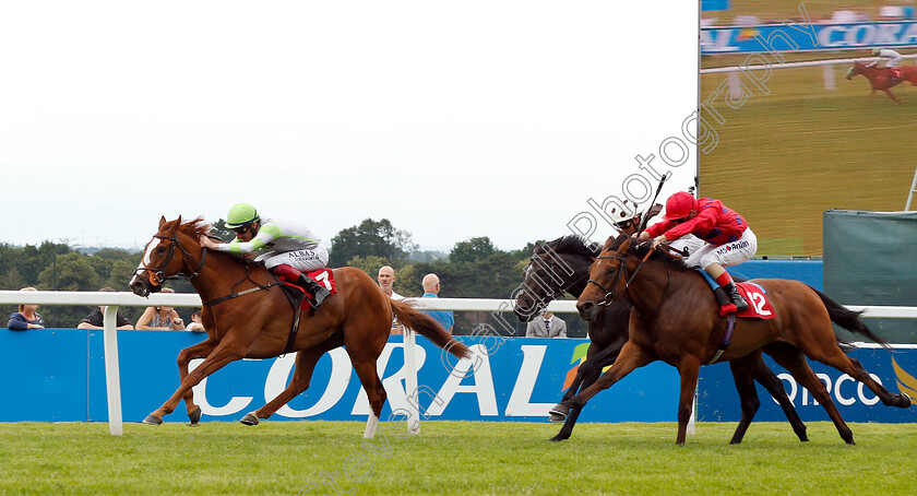 Marronnier-0002 
 MARRONNIER (left, Adam Kirby) beats DREAMWEAVER (right) in The Coral Don't Bet Silly Bet Savvy Handicap
Sandown 6 Jul 2019 - Pic Steven Cargill / Racingfotos.com