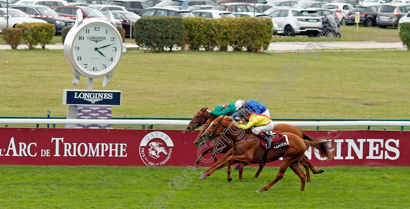 Torquator-Tasso-0009 
 TORQUATOR TASSO (Rene Piechulek) wins The Qatar Prix De L'Arc de Triomphe
Longchamp 3 Oct 2021 - Pic Steven Cargill / Racingfotos.com