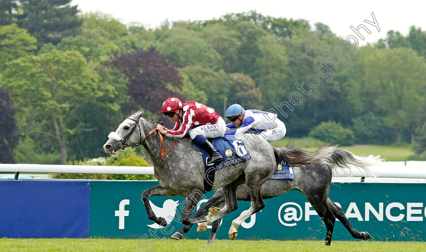 Al-Doha-0005 
 AL DOHA (Mickael Barzalona) wins The President Of The UAE Cup for Purebred Arabians
Longchamp 12 May 2024 - Pic Steven Cargill / Racingfotos.com