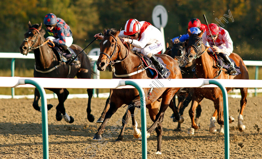 Dreaming-Time-0001 
 DREAMING TIME (Joe Fanning) wins The Racing Welfare 24 Hour Helpline 08006300443 Handicap Lingfield 5 Oct 2017 - Pic Steven Cargill / Racingfotos.com