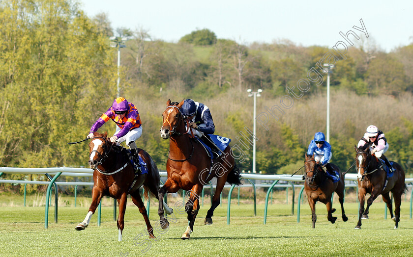 Temple-Of-Heaven-0002 
 TEMPLE OF HEAVEN (right, Sean Levey) beats DYLAN DE VEGA (left) in The Soiza Family Novice Stakes
Nottingham 20 Apr 2019 - Pic Steven Cargill / Racingfotos.com