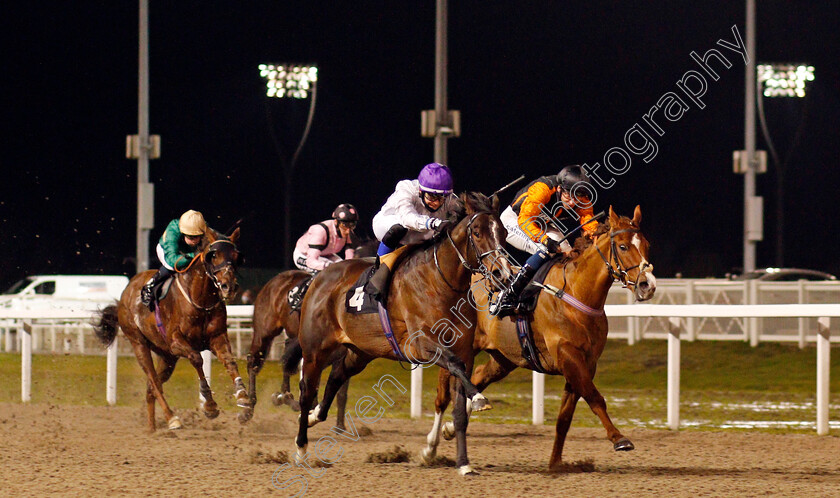 Show-Me-A-Sunset-0001 
 SHOW ME A SUNSET (centre, Benoit de la Sayette) beats RAASEL (right) in The CCR Novice Stakes
Chelmsford 22 Jan 2021 - Pic Steven Cargill / Racingfotos.com