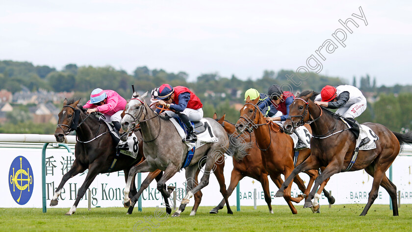 Dschingis-Star,-Scarlett-O Hara-and-Crack-Of-Light-0001 
 DSCHINGIS STAR (centre, C Demuro) with SCARLETT O'HARA (left, William Buick) and CRACK OF LIGHT (right, Tom Marquand)
Deauville 13 Aug 2023 - Pic Steven Cargill / Racingfotos.com