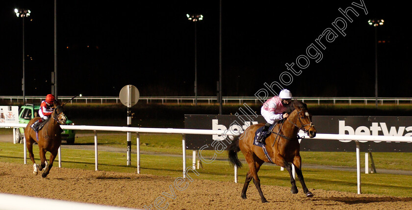 Attracted-0001 
 ATTRACTED (Rhys Clutterbuck) wins The Bombardier Apprentice Handicap
Wolverhampton 12 Mar 2021 - Pic Steven Cargill / Racingfotos.com