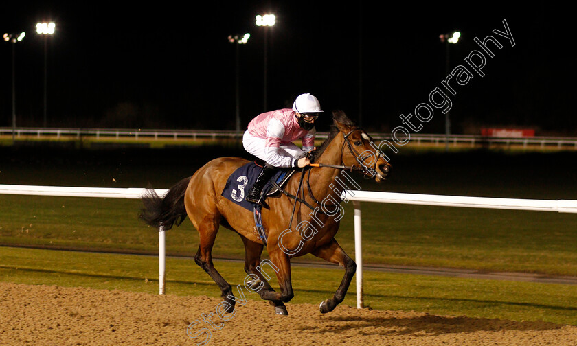 Attracted-0002 
 ATTRACTED (Rhys Clutterbuck) wins The Bombardier Apprentice Handicap
Wolverhampton 12 Mar 2021 - Pic Steven Cargill / Racingfotos.com