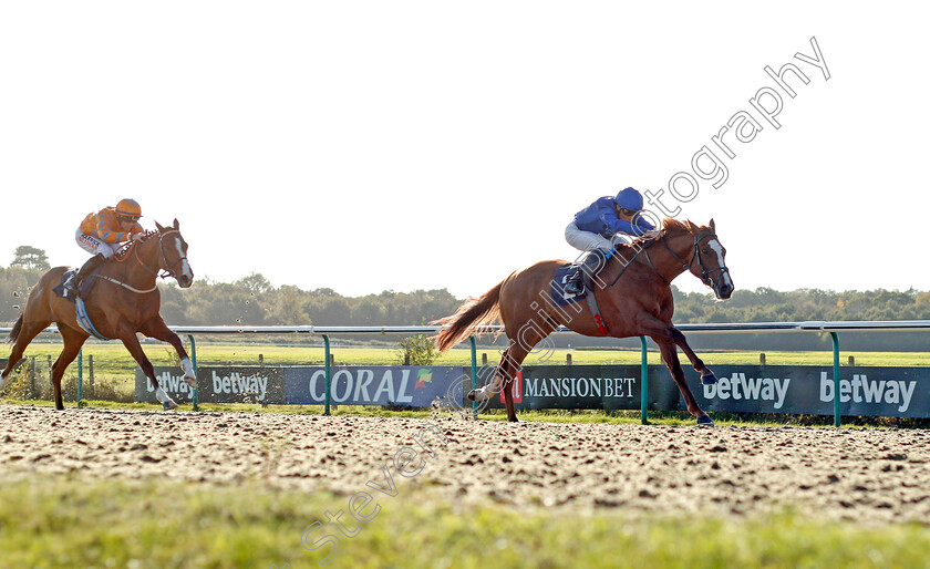 Modern-News-0002 
 MODERN NEWS (William Buick) wins The Mansionbet Beaten By A Head Handicap
Lingfield 28 Oct 2021 - Pic Steven Cargill / Racingfotos.com