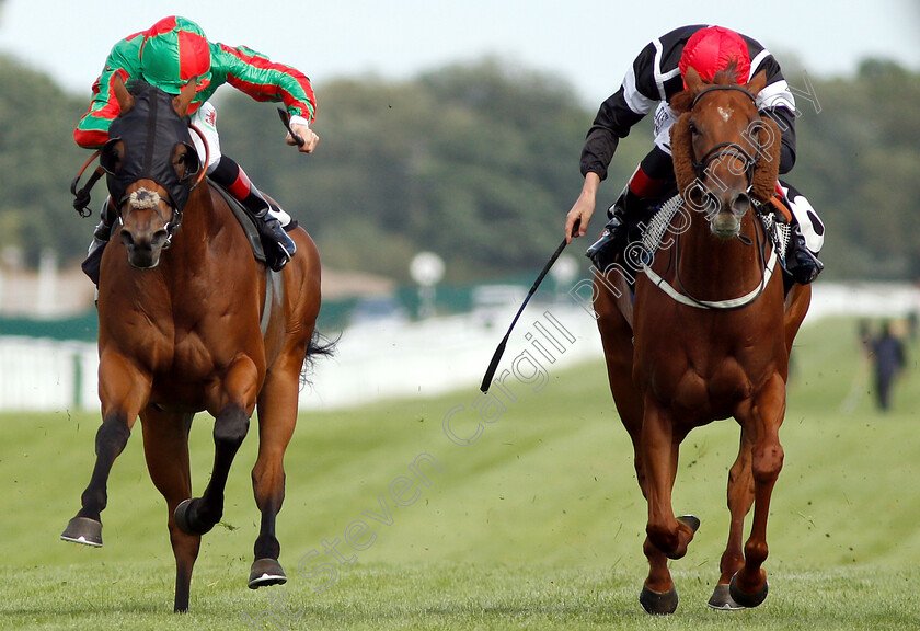 Awesome-0001 
 AWESOME (right, Adam Kirby) beats JASHMA (left) in The New Amsterdam Vodka Handicap
Newbury 17 Aug 2018 - Pic Steven Cargill / Racingfotos.com