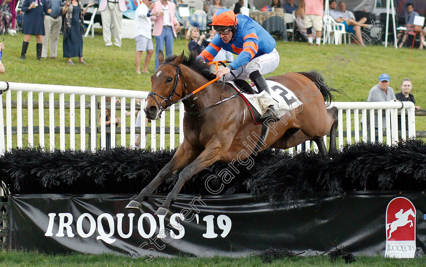 Markhan-0001 
 MARKHAN (Davy Russell) wins The George Sloan & John Sloan Sr Maiden Hurdle
Percy Warner Park, Nashville Tennessee USA, 11 May 2019 - Pic Steven Cargill / Racingfotos.com